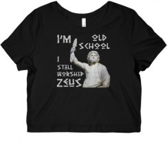 Ladies Slim Fit Crop Top Tee