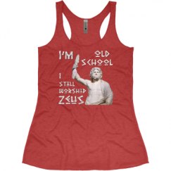 Ladies Slim Fit Super Soft Racerback Triblend Tank