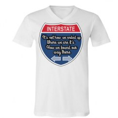 Unisex V-Neck Jersey Tee