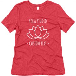 Custom Yoga Studio Name Triblend Tee