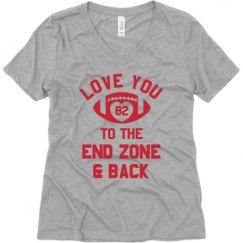 Ladies Relaxed Fit V-Neck Tee