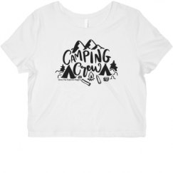 Ladies Slim Fit Crop Top Tee