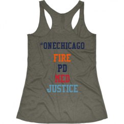 Ladies Slim Fit Super Soft Racerback Triblend Tank