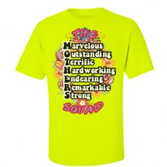 Unisex Ultra Cotton Safety Neon Crewneck Tee