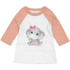 Toddler 3/4 Sleeve Raglan Tee
