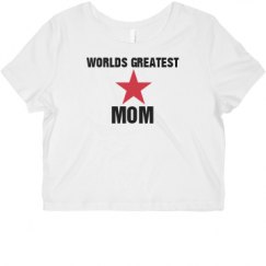 Ladies Slim Fit Crop Top Tee