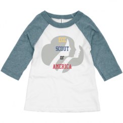 Toddler 3/4 Sleeve Raglan Tee