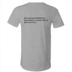 Unisex V-Neck Jersey Tee