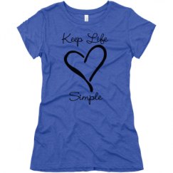 Ladies Slim Fit Super Soft Triblend Tee