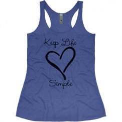 Ladies Slim Fit Super Soft Racerback Triblend Tank