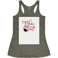 Ladies Slim Fit Super Soft Racerback Triblend Tank