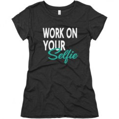 Ladies Slim Fit Super Soft Triblend Tee