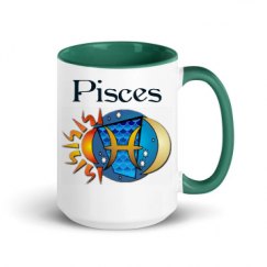 15oz Ceramic Mug with Color Inside