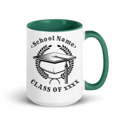 15oz Ceramic Mug with Color Inside