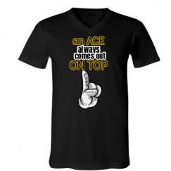 Unisex V-Neck Jersey Tee