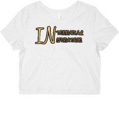 Ladies Slim Fit Crop Top Tee