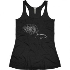 Ladies Slim Fit Super Soft Racerback Triblend Tank