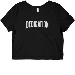 Ladies Slim Fit Crop Top Tee