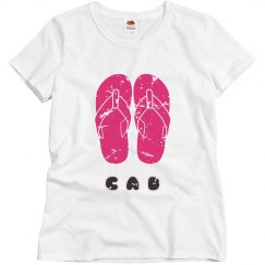 CAD RASBERRY FLIP FLOP TSHIRT