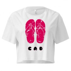 Ladies Festival Cali Crop Top Tee