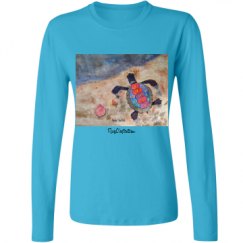 Ladies Relaxed Fit Basic Long Sleeve Tee