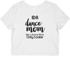 Ladies Slim Fit Crop Top Tee