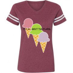 Ladies Relaxed Fit Vintage Sports Tee