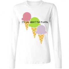 Ladies Relaxed Fit Basic Long Sleeve Tee