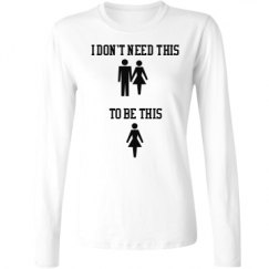 Ladies Relaxed Fit Basic Long Sleeve Tee