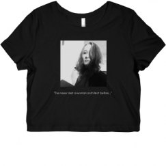 Ladies Slim Fit Crop Top Tee