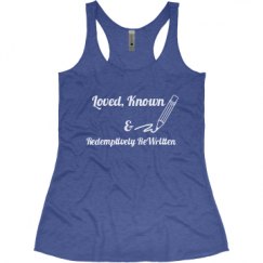 Ladies Slim Fit Super Soft Racerback Triblend Tank