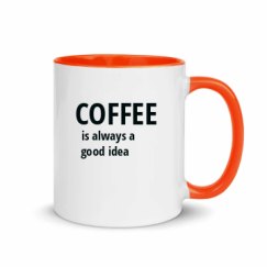 11oz Ceramic Mug with Color Inside