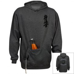 Drink Holder Sweatshirt with Kanji and Logo