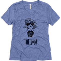 Ladies Relaxed Fit Super Soft Triblend V-Neck Tee