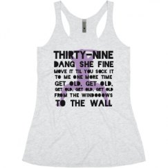 Ladies Slim Fit Super Soft Racerback Triblend Tank