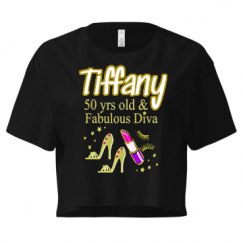 Ladies Festival Cali Crop Top Tee