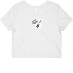 Ladies Slim Fit Crop Top Tee
