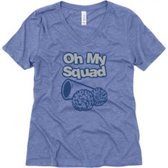 Ladies Relaxed Fit Super Soft Triblend V-Neck Tee