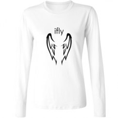 Ladies Relaxed Fit Basic Long Sleeve Tee