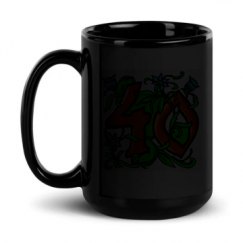 15oz Black Glossy Mug