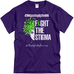 #Mental Health 2021 - 1Fight The Stigma - Purple