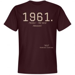 1961. Self Branded Maroon Tee