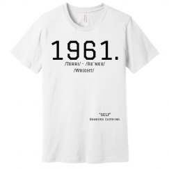 1961. Self Branded White Tee