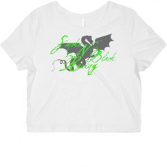 Ladies Slim Fit Crop Top Tee