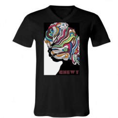 Unisex V-Neck Jersey Tee