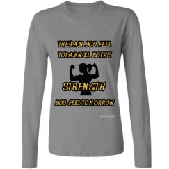 Ladies Relaxed Fit Basic Long Sleeve Tee