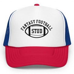 Fantasy Football Red White Trucker Hat