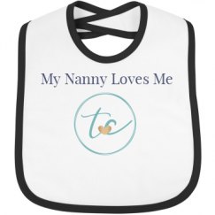 Infant Contrast Trim Bib