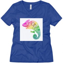 Ladies Relaxed Fit V-Neck Tee