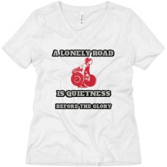 Ladies Relaxed Fit V-Neck Tee